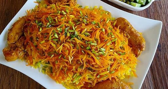 طرز تهیه شیرین پلو شیرازی