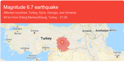 زلزله 6.9 ریشتری دیارباکر ترکیه
