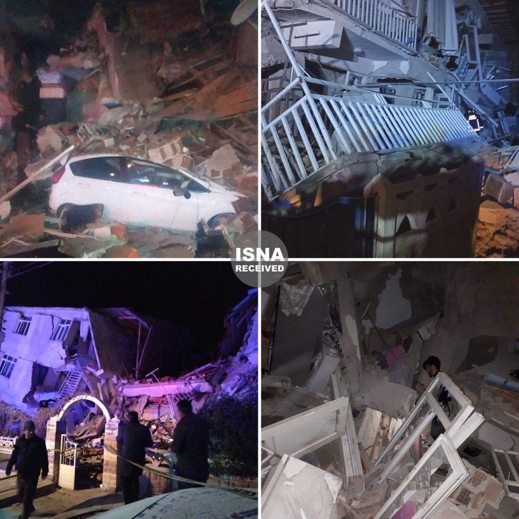 تصاویری از خسارت زلزله ۶.٩ ریشتری ترکیه